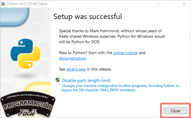 Instalación de Python